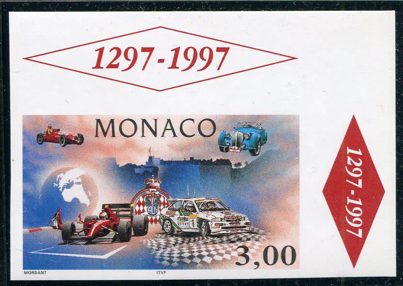 Монако 1996 Автомобили, мотоциклы, ралли, гонки, Формула-1, б/з, угловое поле