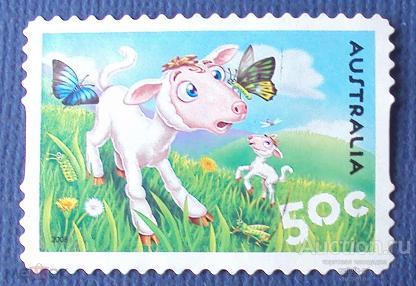 Австралия     гашеная  2005  год    мультфильм       №    2087