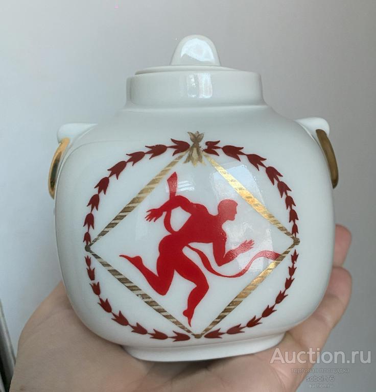 ЧАЙНИЦА ОЛИМПИАДА 80 ЛФЗ фарфор