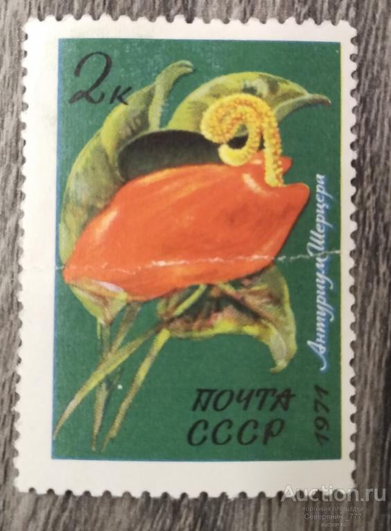 Марка СССР 1971 Флора Цветы **