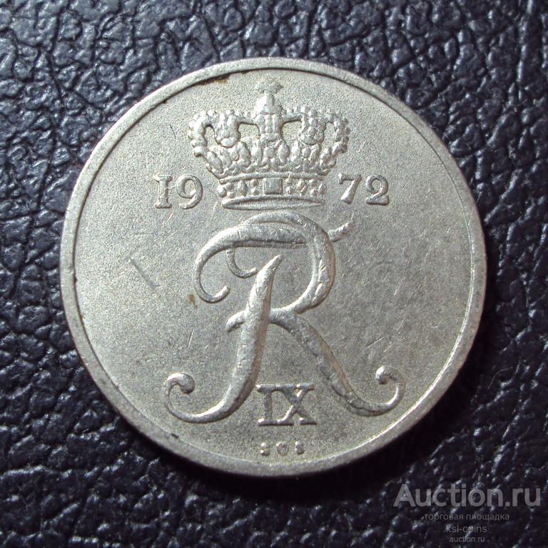 Дания 10 эре 1972 год.