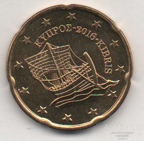 Кипр 20 евроцентов 2016г. UNC  25_10_8
