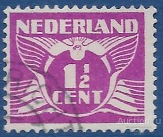 Нидерланды. 1934. Летящий голубь - Серия 1934 - Тип "B". Гашение.
