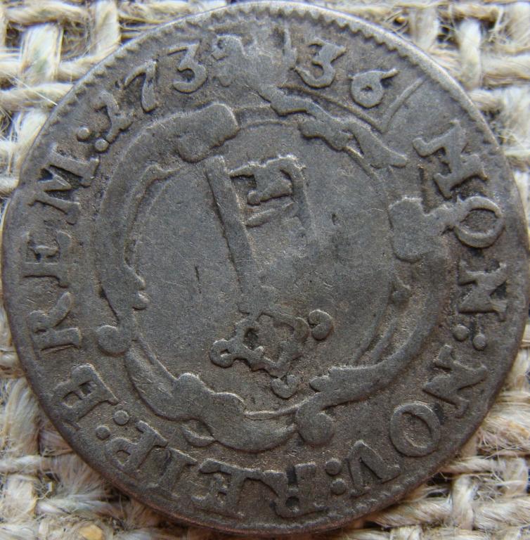 Бремен вольный город  2 грота (1/36 талера) 1739 год (GLC). РЕЖЕ !!!