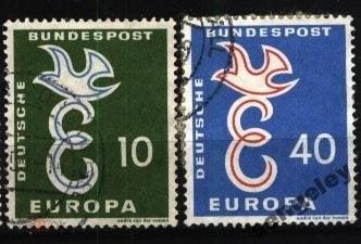 ФРГ 1958 Mi # 295 -296 EUROPA - CEPT гашеные