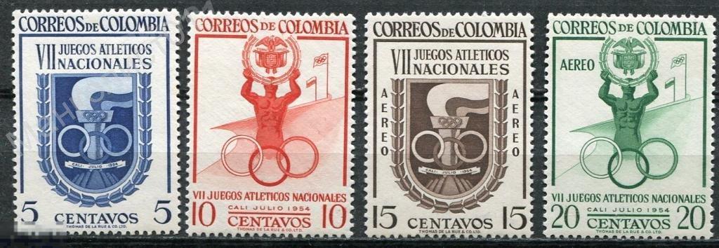 Колумбия,1954,Ми-690-3*Спорт