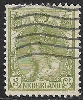 Нидерланды. 1901. Королева Вильгельмина - 1899-1921 - Тип "D". Гашение.