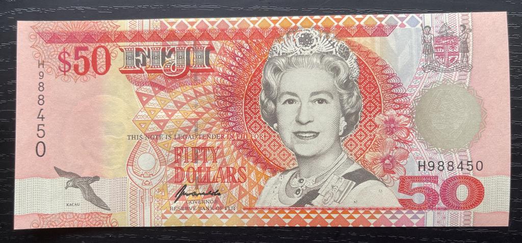 50 долларов Фиджи 1996 UNC