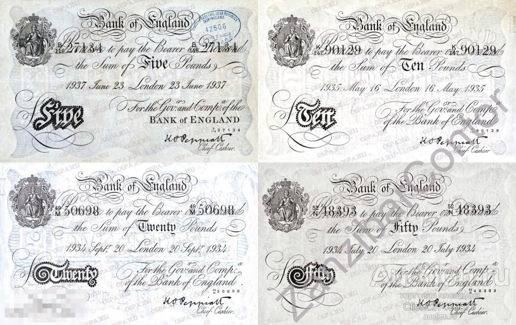 Германия Третий Рейх подделки английских фунтов 1934-1937 КОПИЯ 