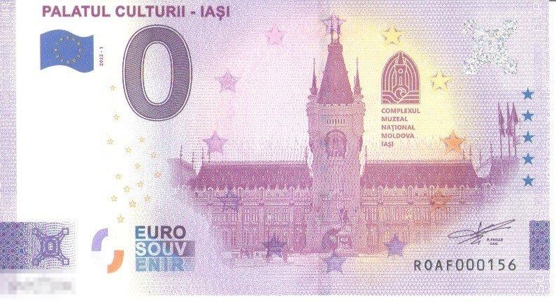 Банкнота 0 Евро Palatul Culturii - Iași ROAF-2022-1 