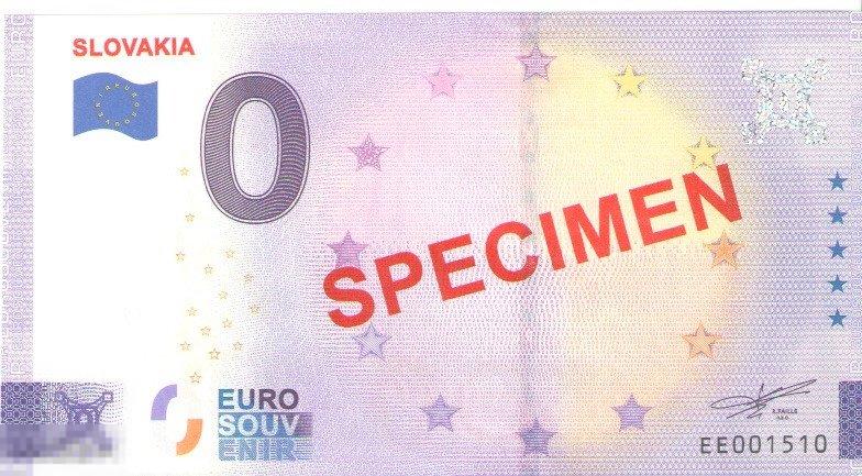 Банкнота 0 Евро Slovakia - Specimen EE-2022 