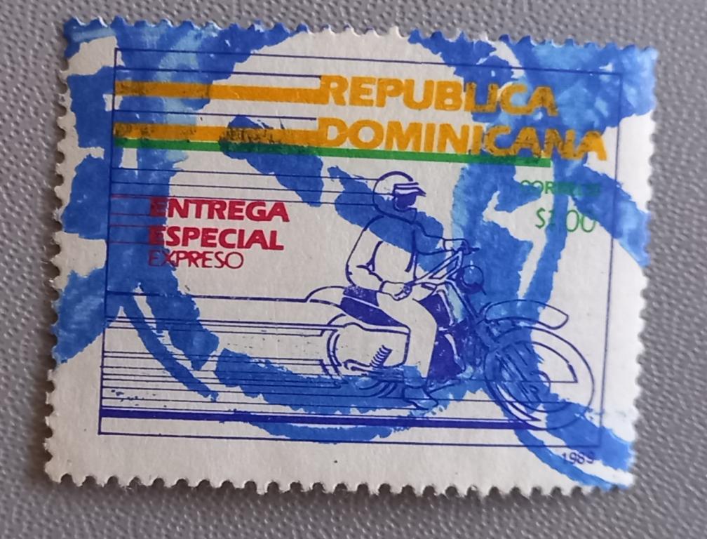 Доминиканская Республика 1989 год Мотоциклист Гаш