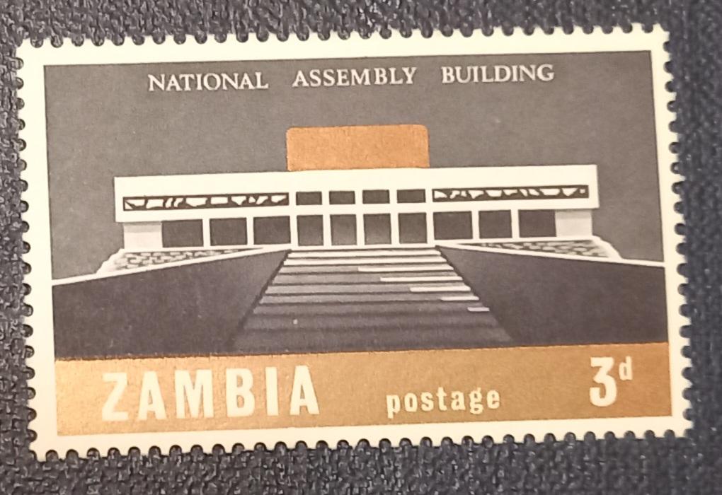 Замбия 1968 год Здание Национальной ассамблеи Гаш