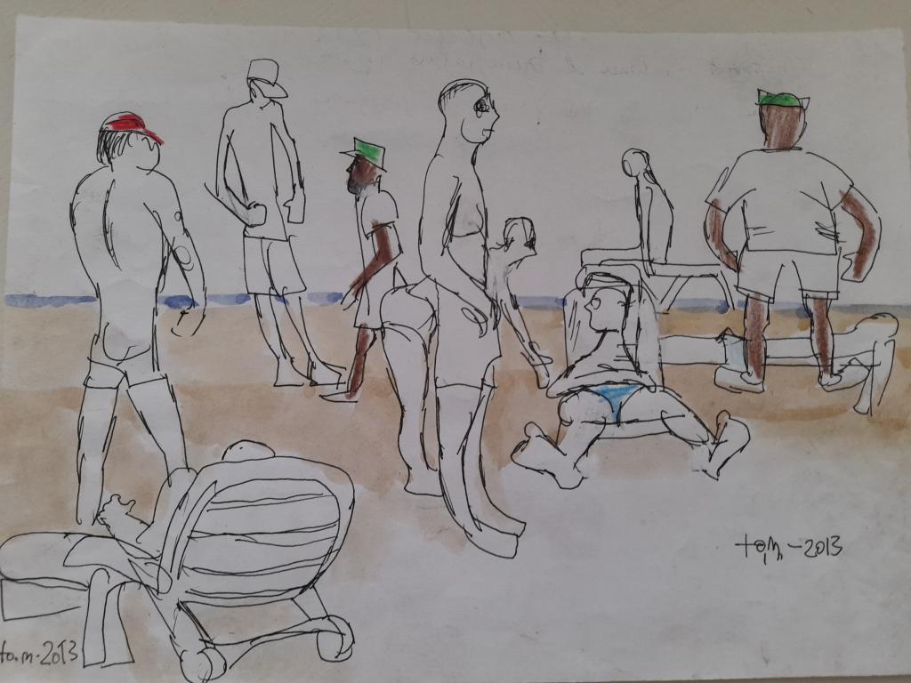 Медведев Ю.А. (1939 г.р.) "Частный пляж в Эмиратах"