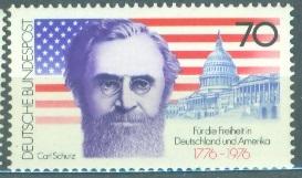 Германия 1976 г. К 200-летию США  негашеная**