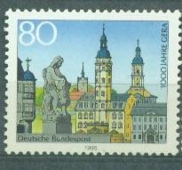 Германия 1995 г. 100 лет городу Гера негашеная**