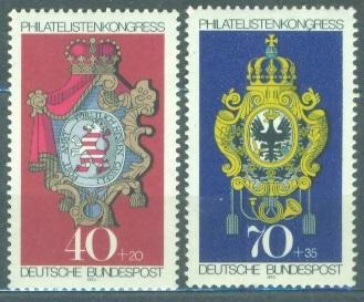 Германия 1973 г. серия Международный конгресс филателистов в Мюнхене Герб негашеная**