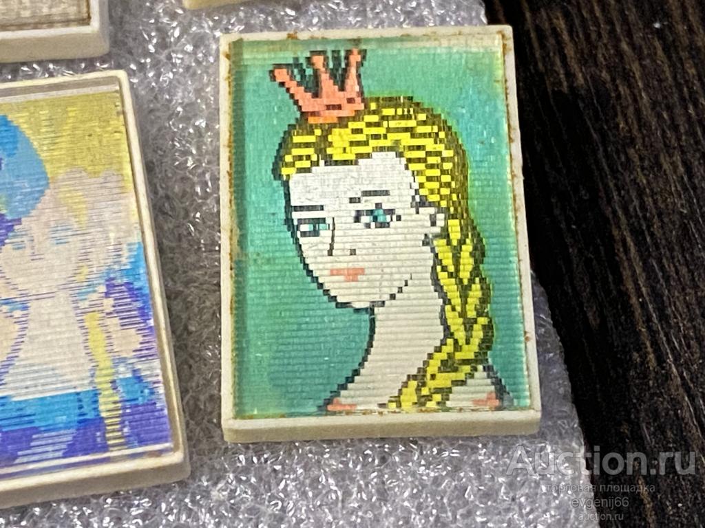 Знак Значок детский МУЛЬТФИЛЬМ СКАЗКА ЦАРЕВНА ЛЯГУШКА КОРОНА. ПЕРЕЛИВНОЙ ПЕРЕЛИВАШКА СТЕРЕО