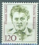 ФРГ 1987 г. серия (3) Выдающиеся женщины  Германии Элизабет Сельберт  негашеная**