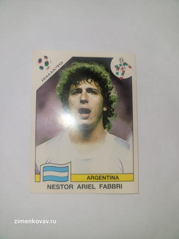Наклейка Чемпионат Мира 1990 ЧМ 90 Панини Panini. №121