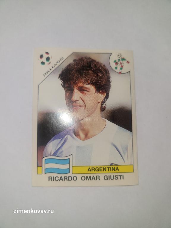 Наклейка Чемпионат Мира 1990 ЧМ 90 Панини Panini. №123