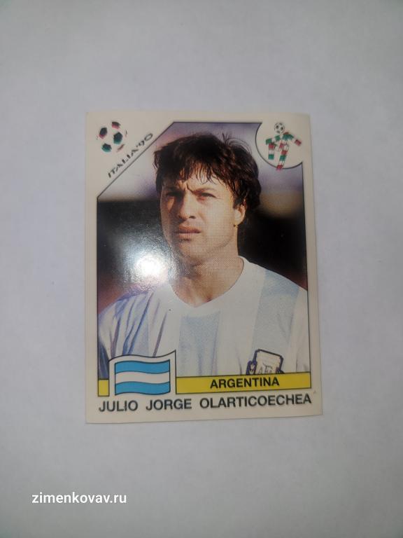 Наклейка Чемпионат Мира 1990 ЧМ 90 Панини Panini. №122