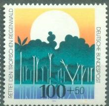 ФРГ 1992 г. Защита тропических лесов негашеная**