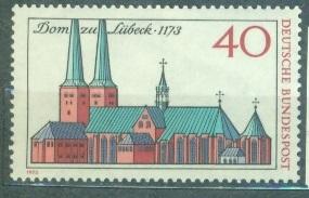 ФРГ 1973 г. 800 лет собору в Любеке  негашеная**