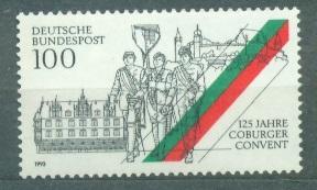 ФРГ 1993 г.  125 лет Кобургскому конвенту негашеная**