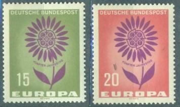 Германия 1964 г.  серия ЕВРОПА-СЕПТ негашеная**