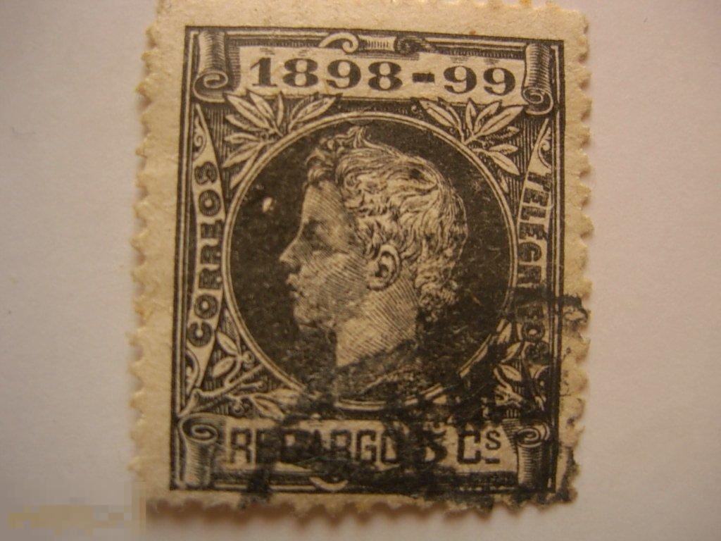 Испания 1898г телеграфная марка 