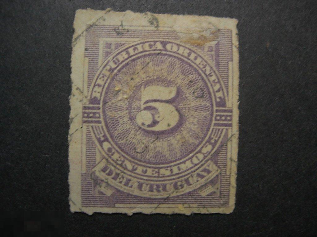 УРУГВАЙ 1884г 5с КЛАССИКА! 