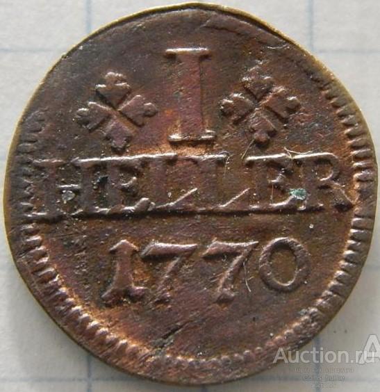 Coins Home Германия 1770 SAXONY-ALBERTIN 1 геллер KM#83 Лот#TOP92