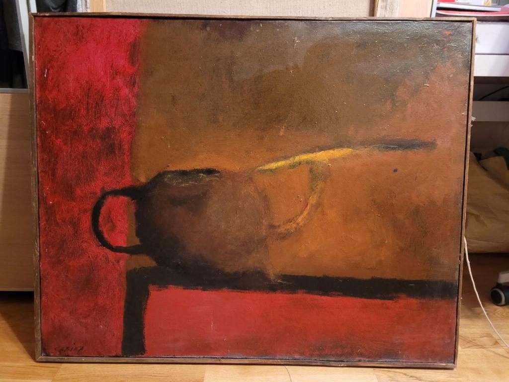 Картина маслом на холсте. Шихлинская Сабина "Натюрморт", 1991 г.
