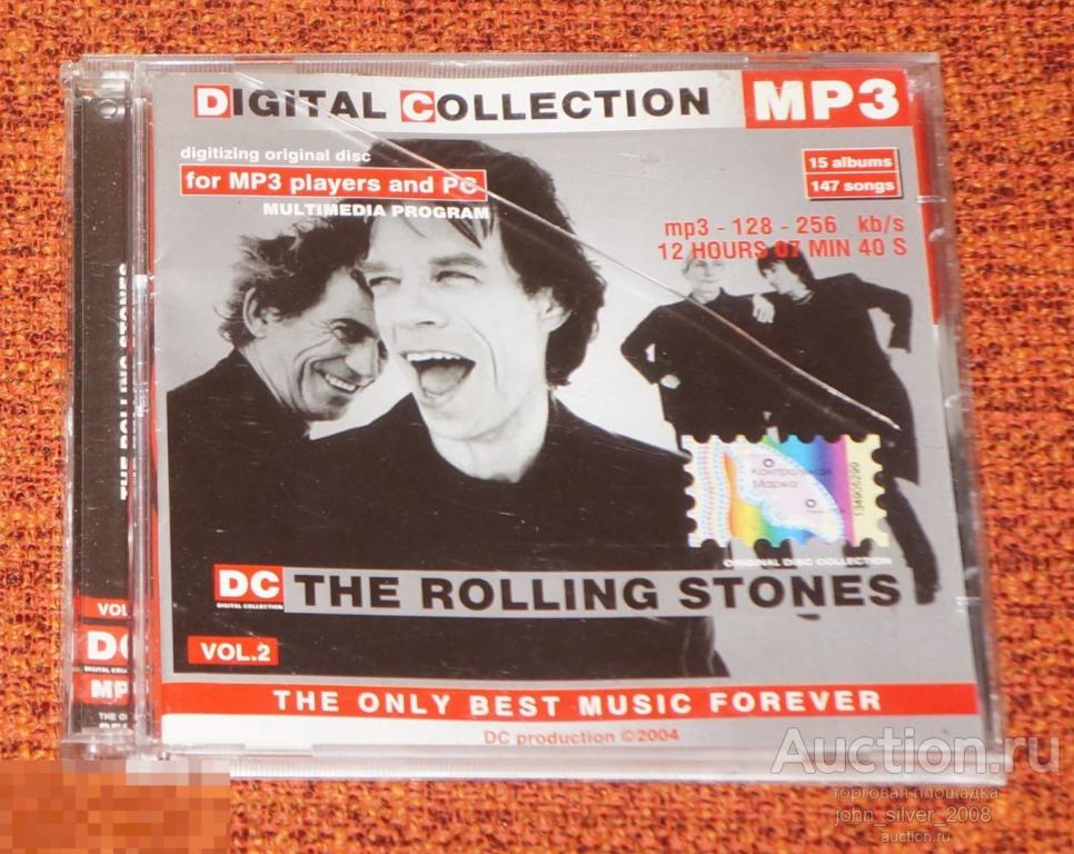 ROLLING STONES DIGITAL COLLECTION VOL 2 MP3 CD jewelcase стекло unofficial 2004 