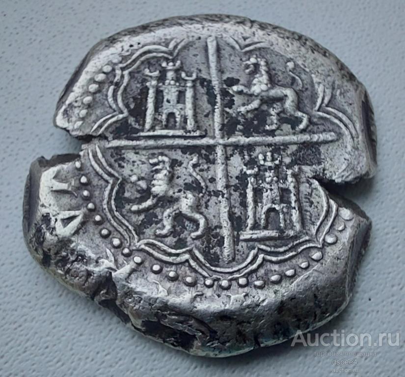 Испания 8 реалов 17 век Испанская Боливия Потоси макукин