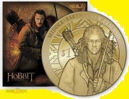 * Новая Зеландия 1 доллар 2013 Хоббит * Властелин Колец * Unc * РЕДКАЯ !