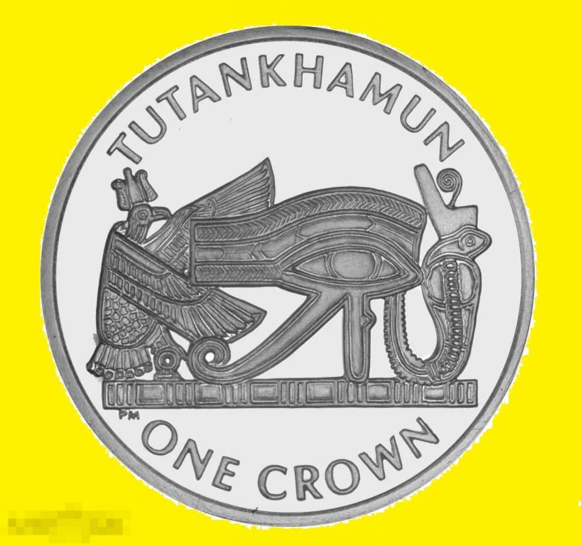 * Остров Мэн 1 крона 2008 Тутанхамон * Египет * Cu-Ni * Unc * РЕДКАЯ