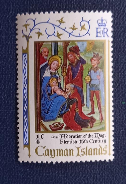 Каймановы острова 1971 год Рождетсво Новый Год MNH