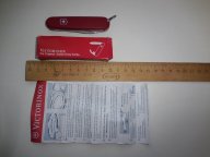 Старинный складной перочинный нож - фирма Victorinox, ЛЮКС, Швейцария, клеймо, складник (оригинал)-1