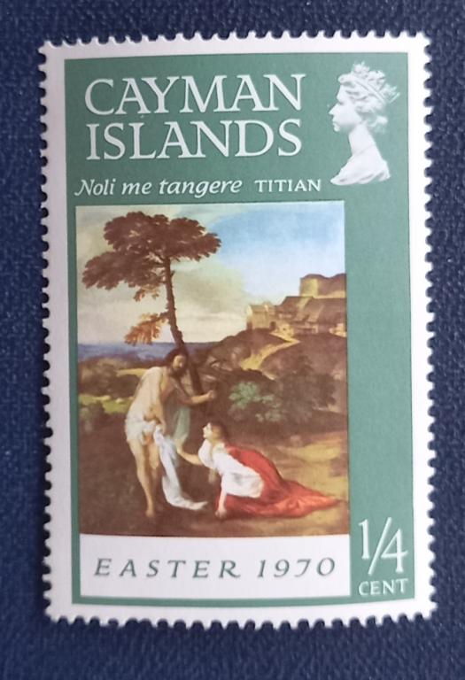 Каймановы острова 1970 год Рождество Новый Год «Ноли меня танжере» Тициана MNH