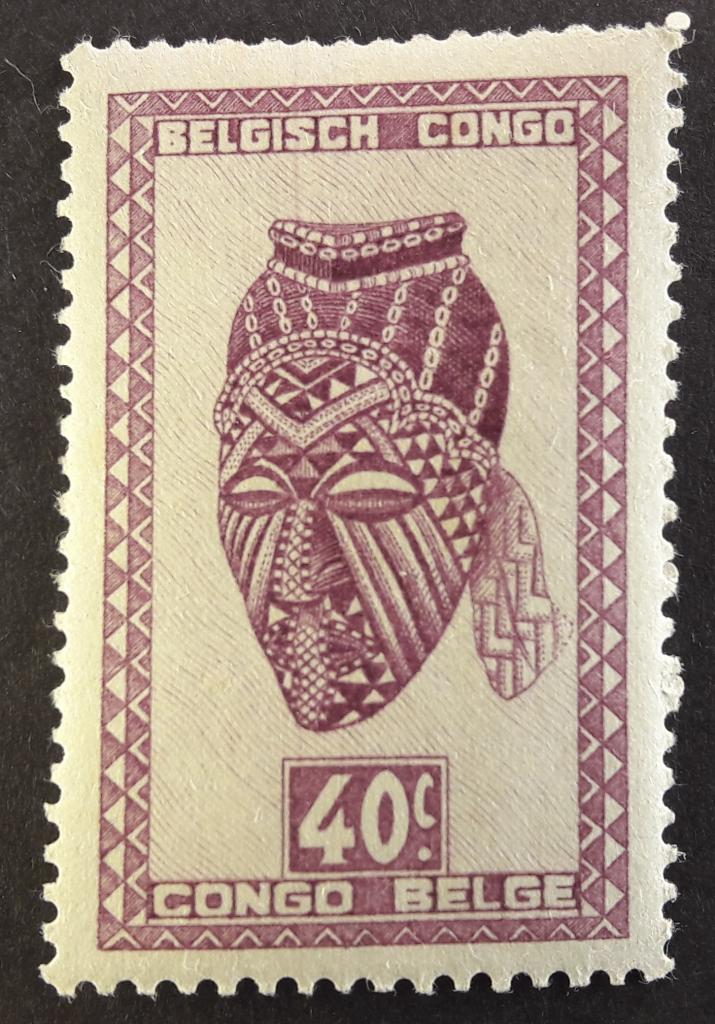 Бельгийское конго Маска 1947 MNH 54