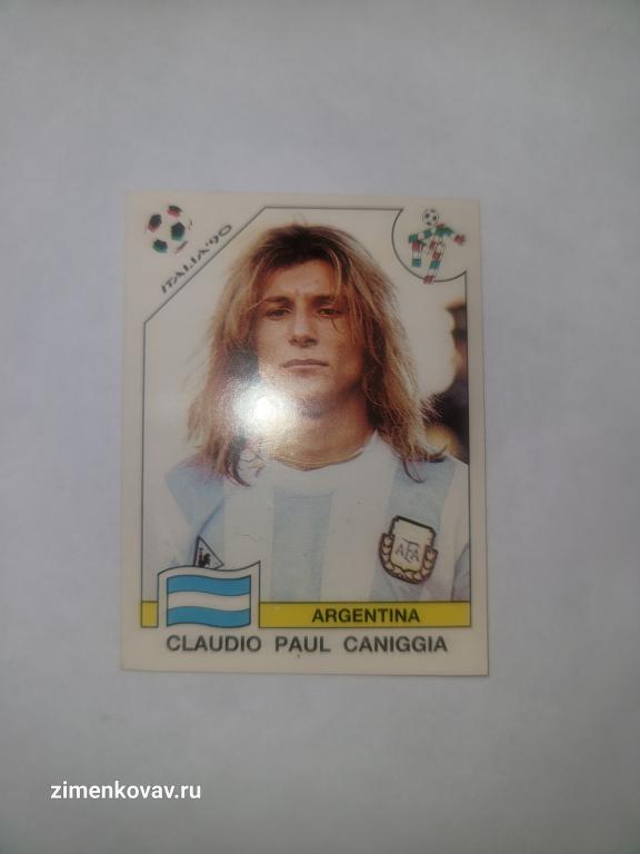 Наклейка Чемпионат Мира 1990 ЧМ 90 Панини Panini. №129