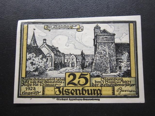 ГЕРМАНИЯ НОТГЕЛЬД    25  ПФЕННИГОВ    ILSENBURG
