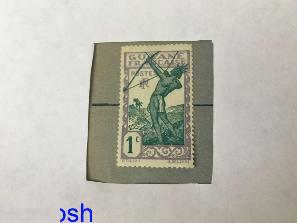 МАРКА Французская  ГВИАНА 1929 чистая лучник 
