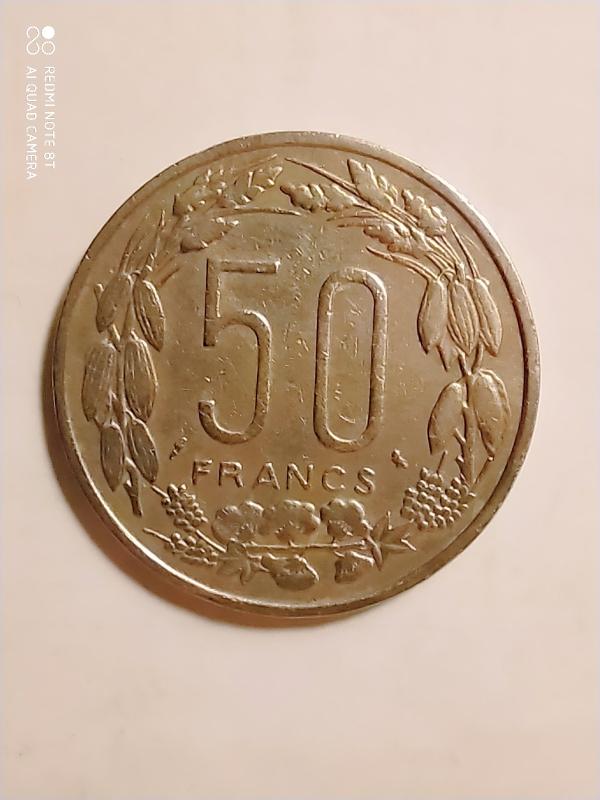 Экваториальные Африканские Штаты. 50 франков. 1961 год.
