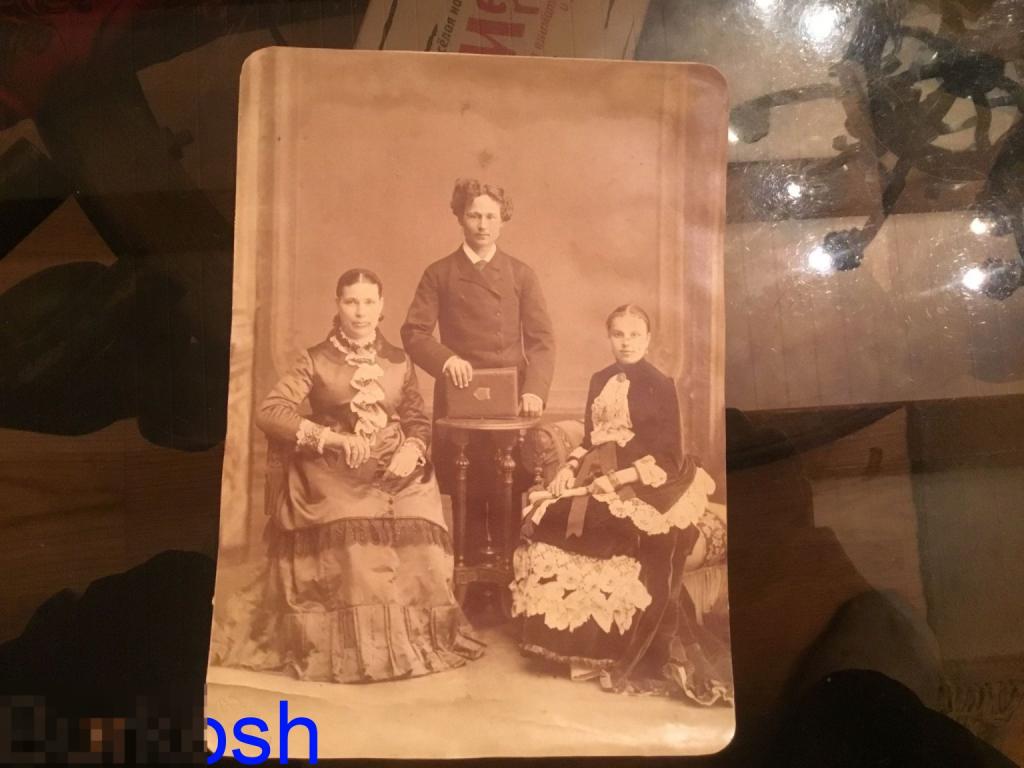 ФОТОГРАФИЯ БОЛЬШАЯ дореволюционная дворяне мужчина дама девушка платье кружева мода  2в 