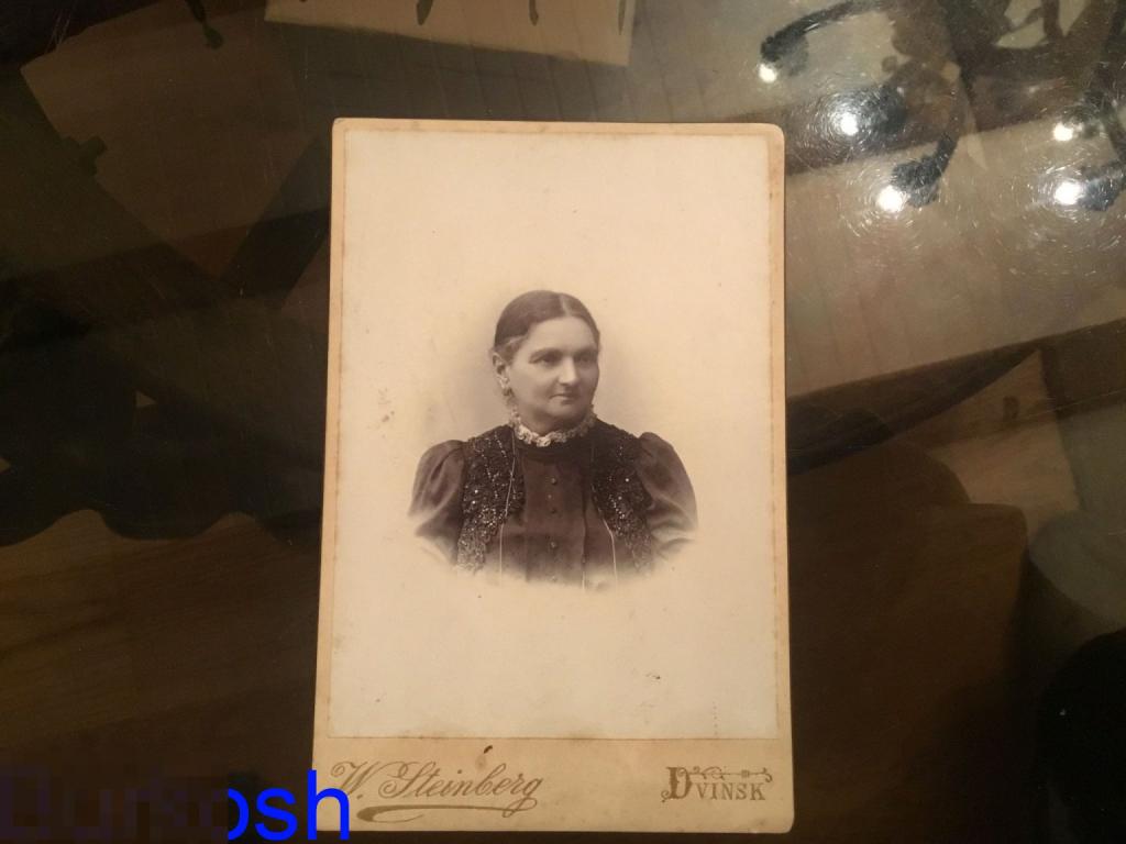 ФОТОГРАФИЯ В. Штейнберг  ДВИНСК дама мода женщина кружева 1901 год 2в 