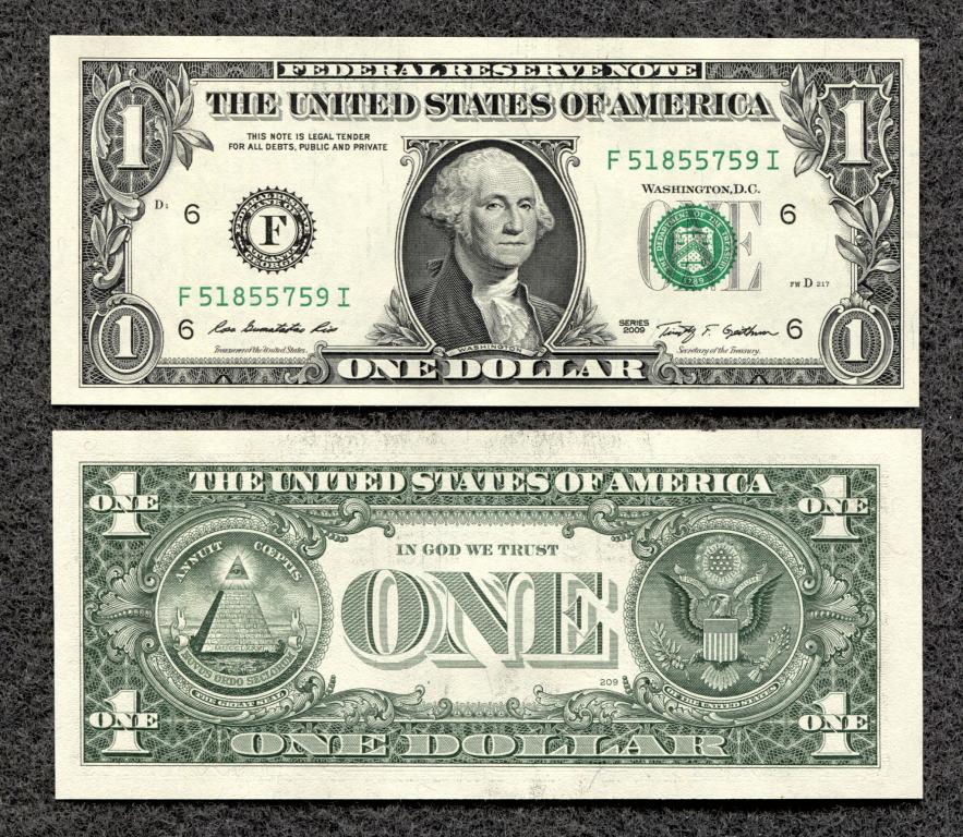 США $1 один доллар 2009 District F - Atlanta UNC  (ma-03)