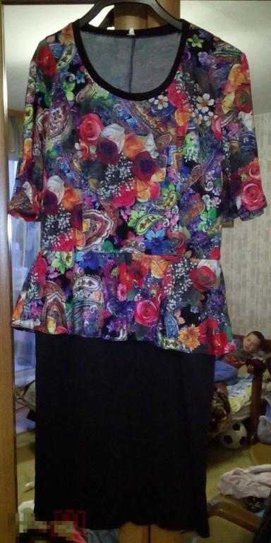 Красивое женское платье с кокеткой 